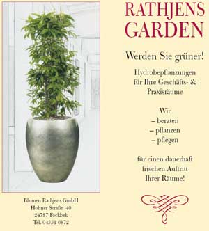 Flyer Hydropflanzungen Rathjens Garden